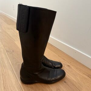 Prada Women's Black logo Boots